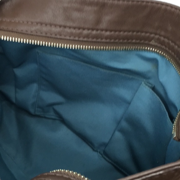 Coach Hobo Zoe F14707 Brown Leather Shoulder Bag with silver tone hardware - Picture 12 of 17